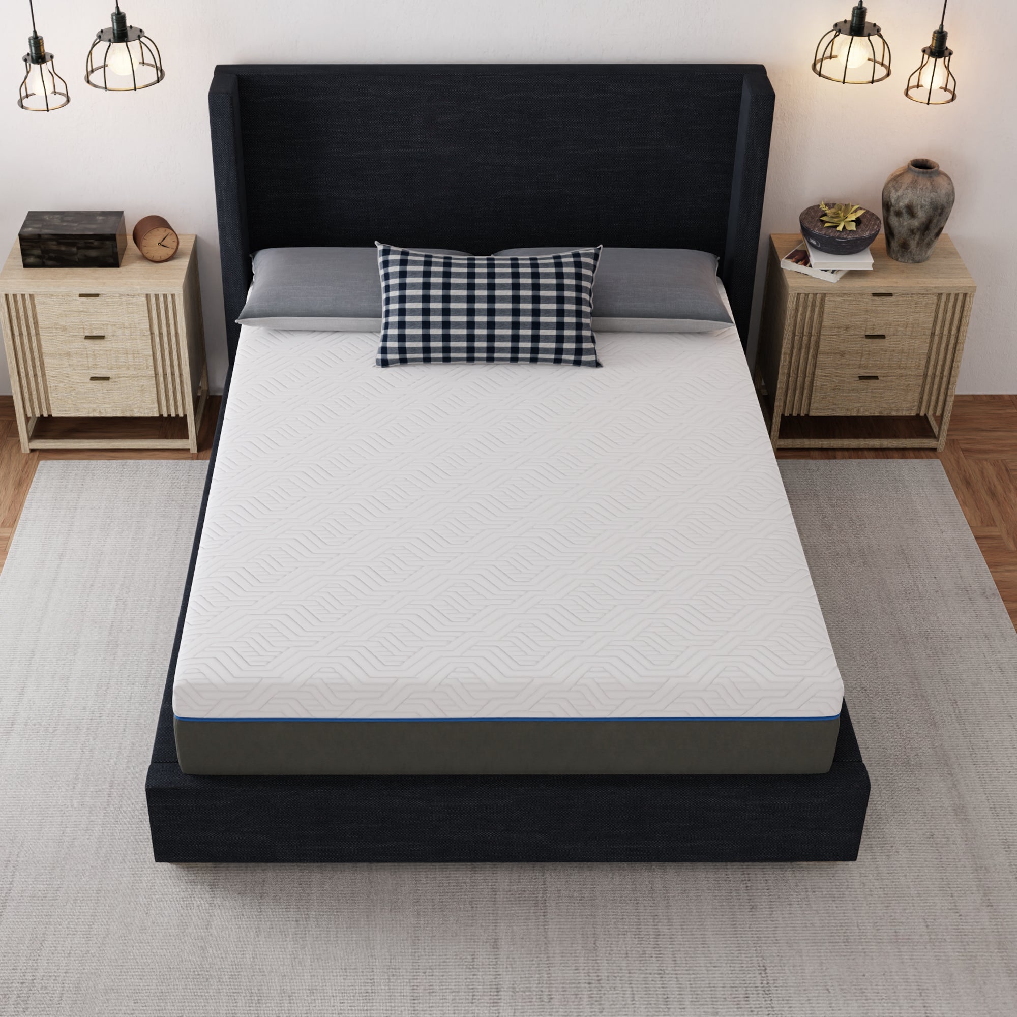 12" Gel Infused Memory Foam Mattress, Firm