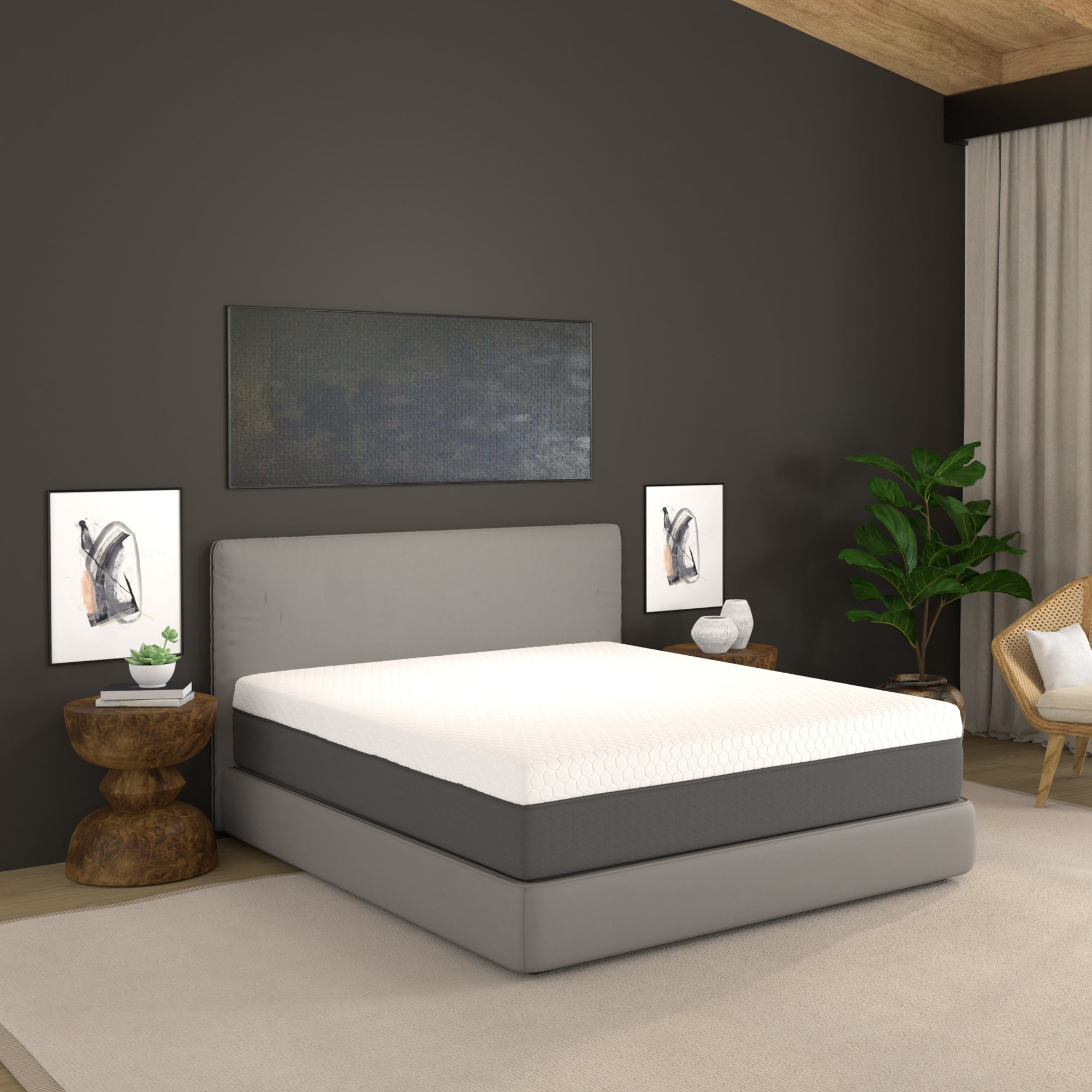 12" Zoned Reactive Cooling Memory Foam Mattress Medium Sale While Supplies Last