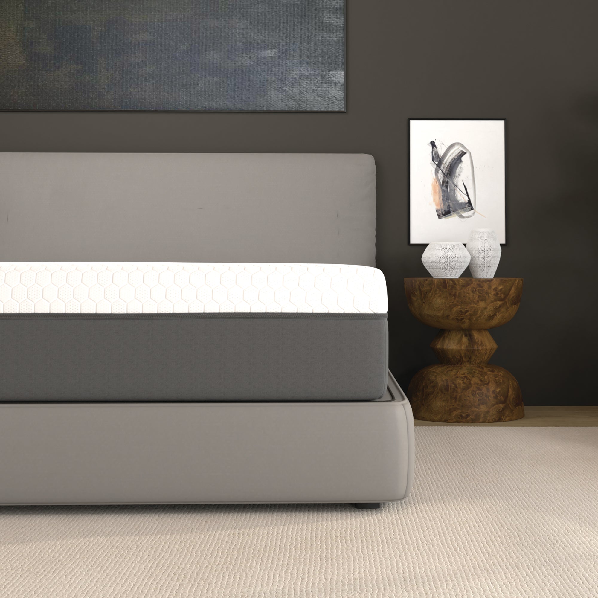 12" Zoned Reactive Cooling Memory Foam Mattress Medium Sale While Supplies Last