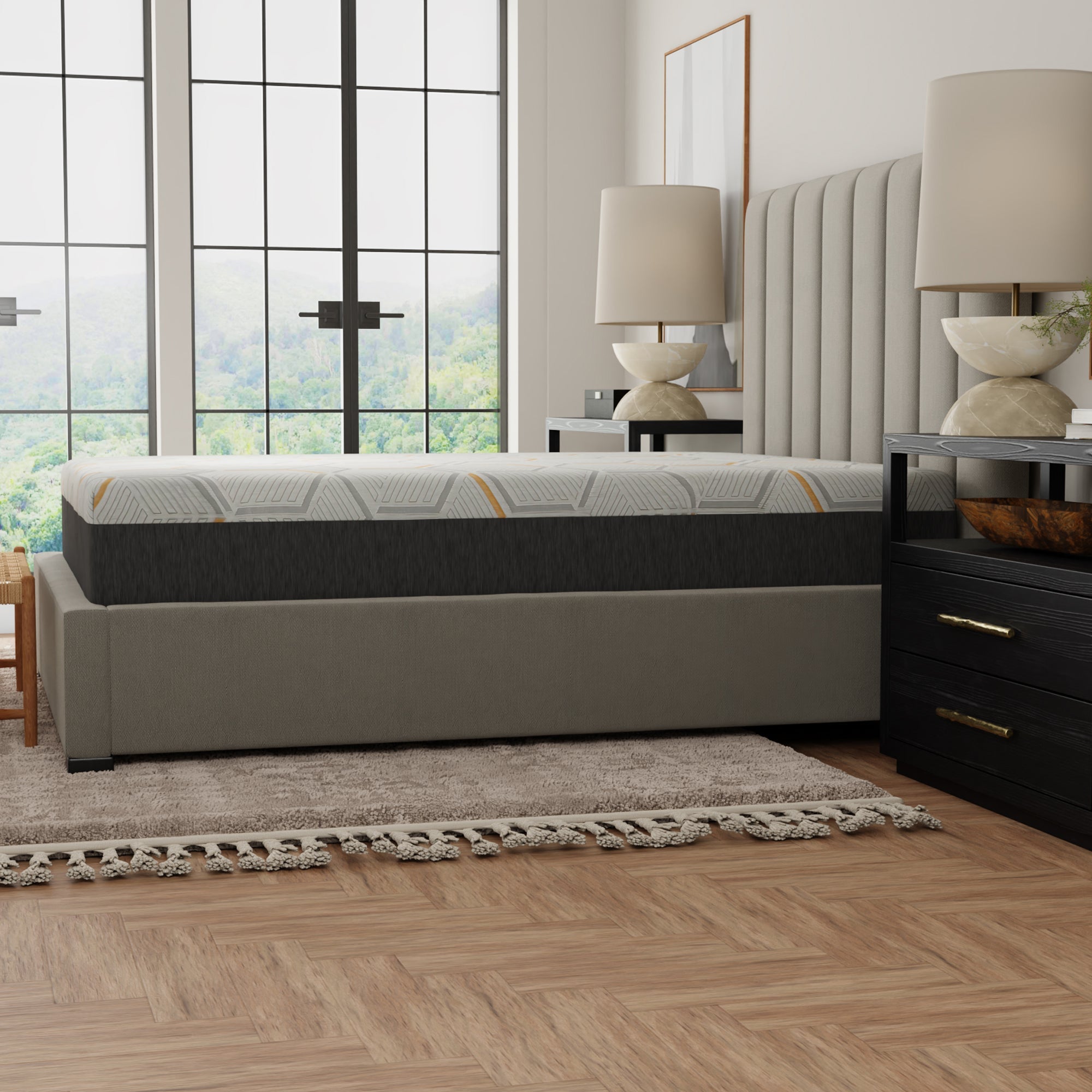 12" Copper Gel Infused Premium Memory Foam Mattress