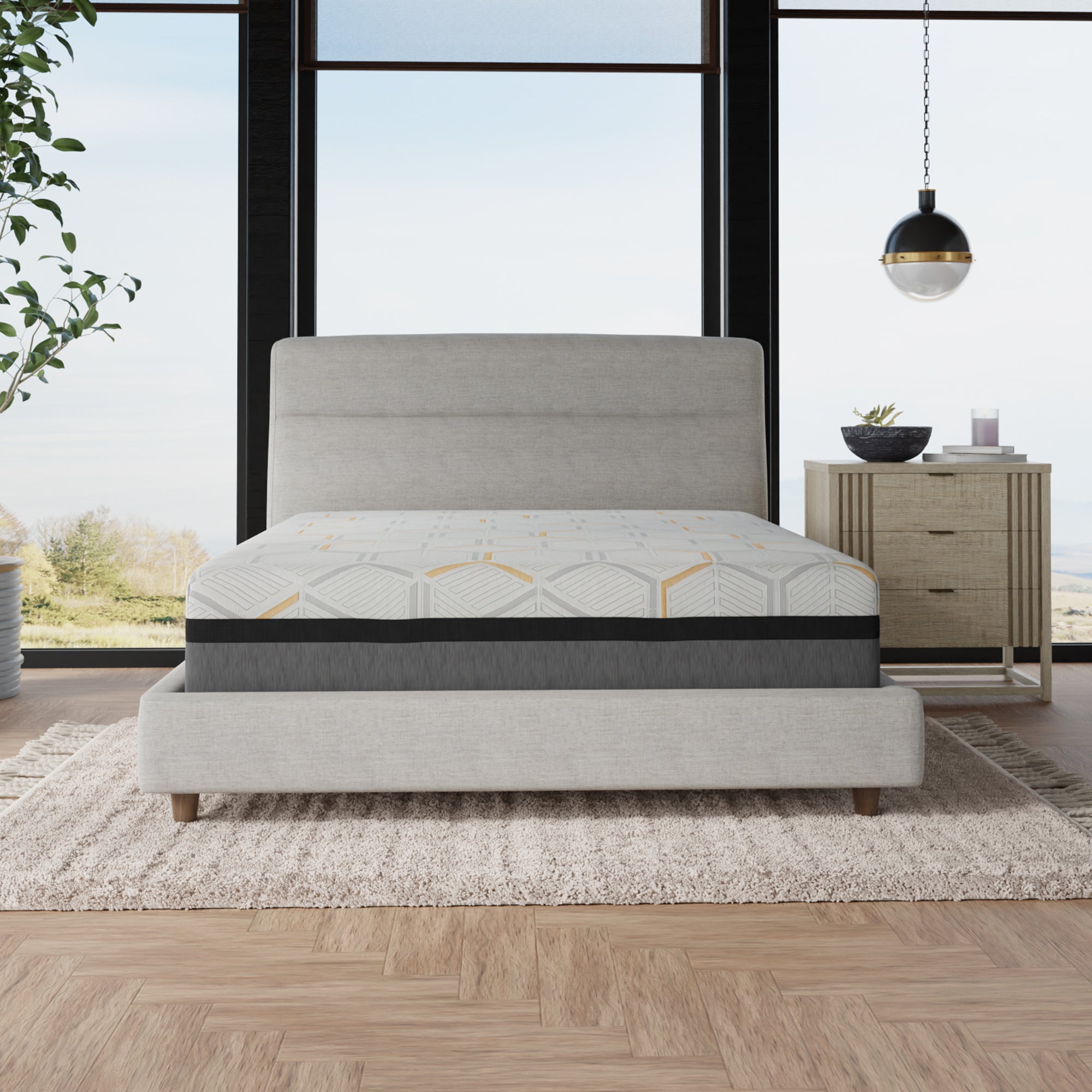 14" Hybrid Copper Gel Infused Premium Memory Foam Mattress Plush