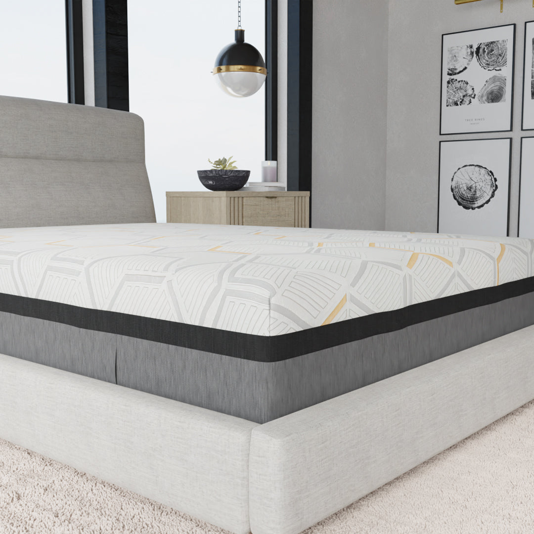 14" Hybrid Copper Gel Infused Premium Memory Foam Mattress Plush