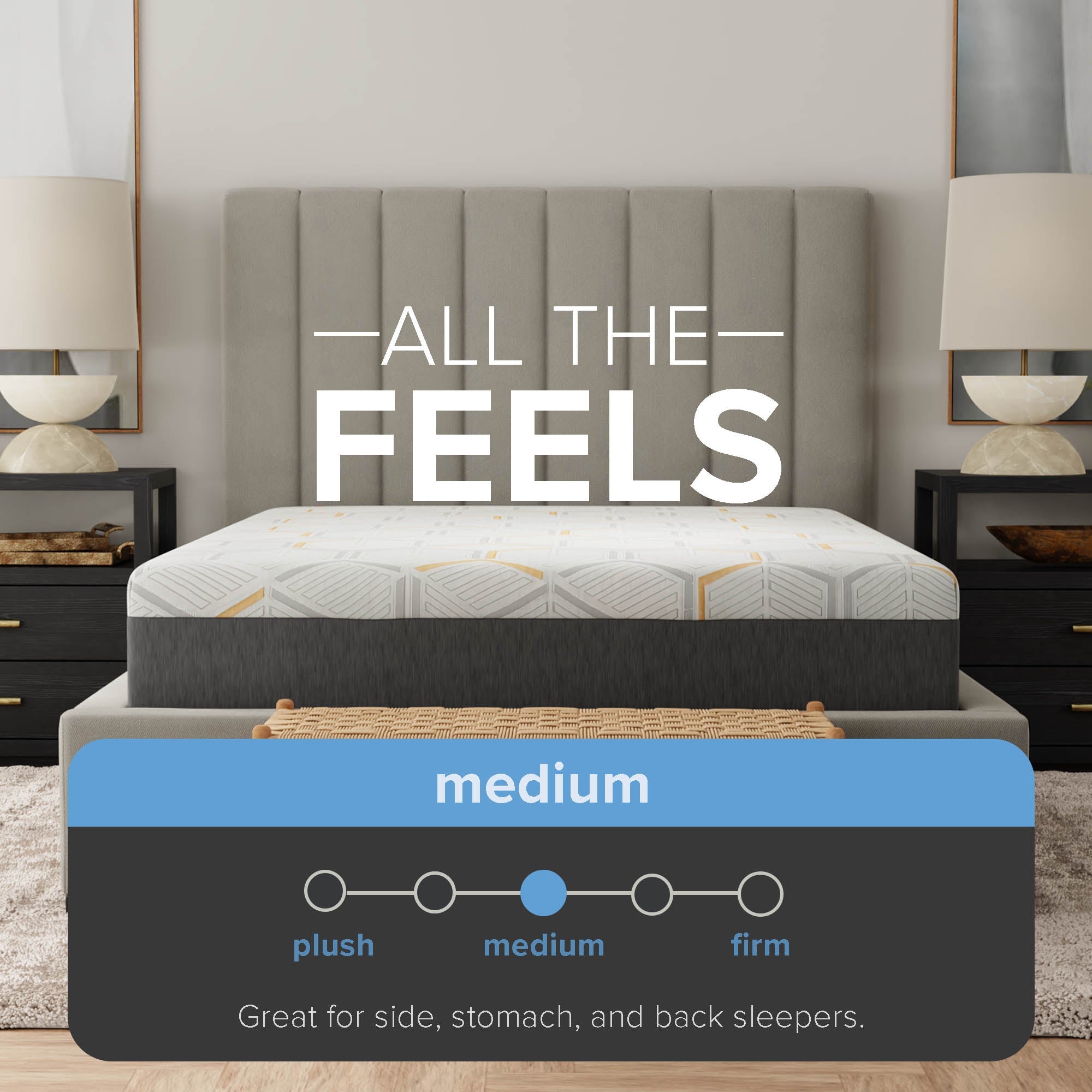 12" Copper Gel Infused Premium Memory Foam Mattress