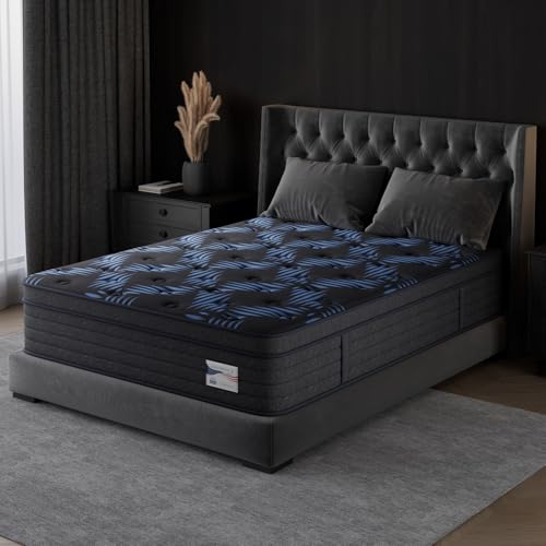 Full Size 10 Inch Hybrid Mattress Medium Firm with Zoned Support Cooling Gel Foam