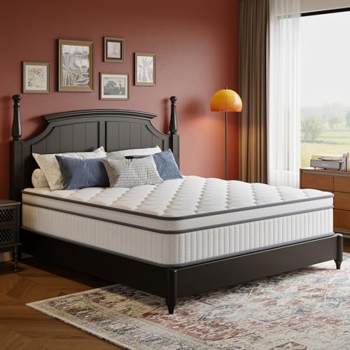 12 Inch Full Size Hybrid Mattress in a Box Medium Firm Support Cooling Comfort Pocket Coil Support