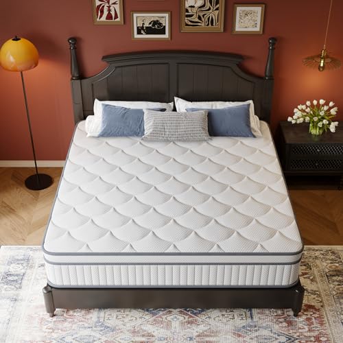 12 Inch Full Size Hybrid Mattress in a Box Medium Firm Support Cooling Comfort Pocket Coil Support
