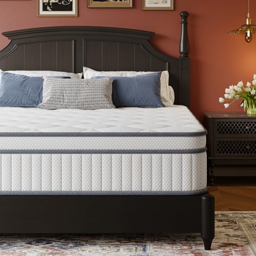 12 Inch Full Size Hybrid Mattress in a Box Medium Firm Support Cooling Comfort Pocket Coil Support