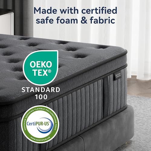 10 Inch Full Hybrid Mattress Medium Firm Breathable Support Motion Isolation Mattress in a Box