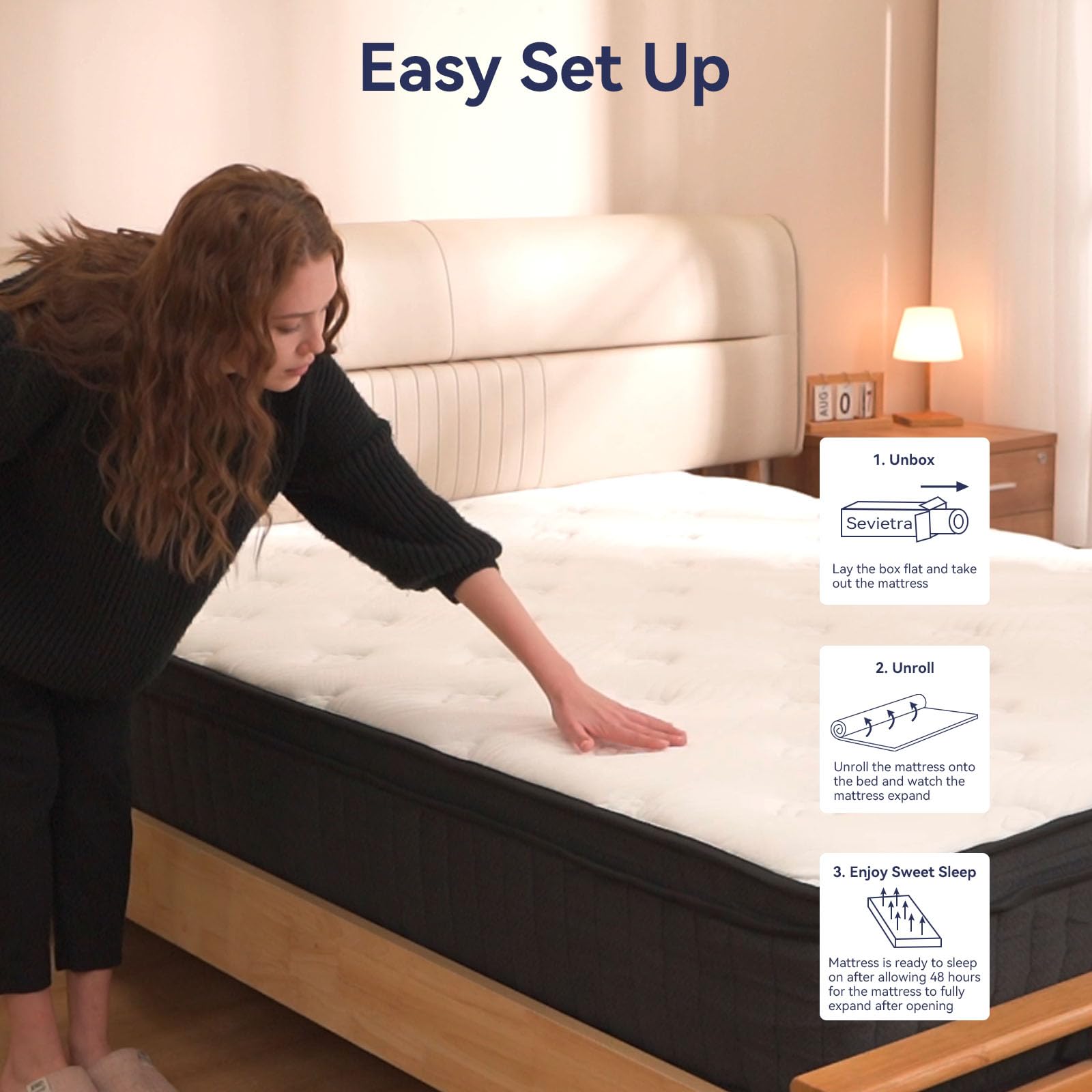 12 Inch Zoned Cooling Memory Foam Mattress Medium Support Comfort